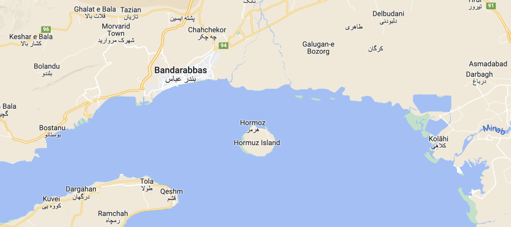 Hormuz Island location